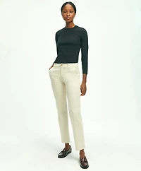 Cotton Long Sleeved Crewneck Top