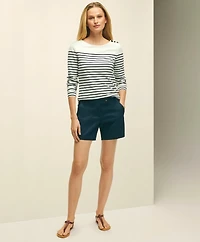 Stretch Cotton Twill Shorts