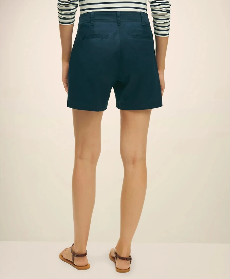 Stretch Cotton Twill Shorts