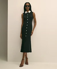 Sleeveless Shirt Dress
