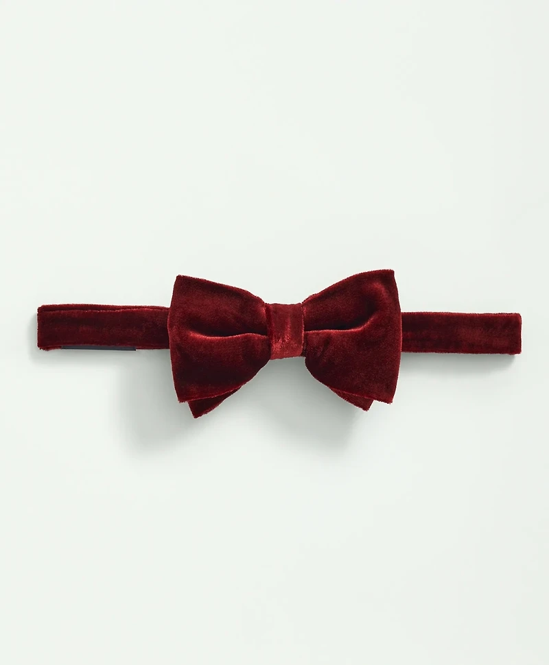 Formal Silk Blend Velvet Bow Tie