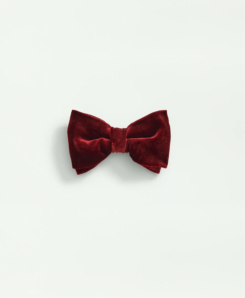 Formal Silk Blend Velvet Bow Tie