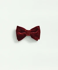 Formal Silk Blend Velvet Bow Tie