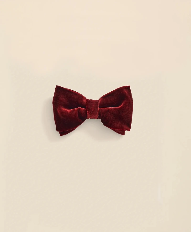 Formal Silk Blend Velvet Bow Tie