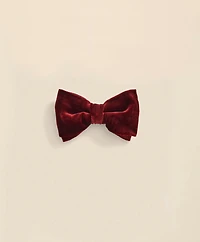 Formal Silk Blend Velvet Bow Tie