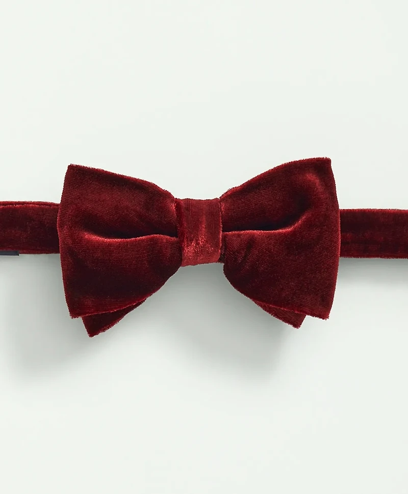 Formal Silk Blend Velvet Bow Tie