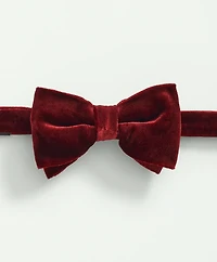 Formal Silk Blend Velvet Bow Tie