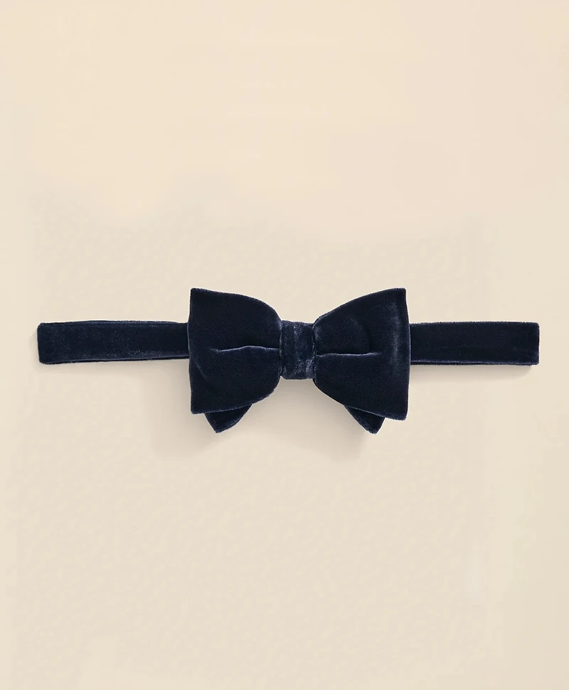 Formal Silk Blend Velvet Bow Tie