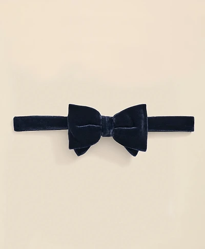 Formal Silk Blend Velvet Bow Tie