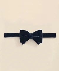 Formal Silk Blend Velvet Bow Tie