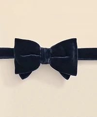 Formal Silk Blend Velvet Bow Tie