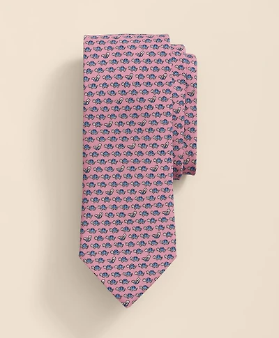 Silk Turtle Motif Tie