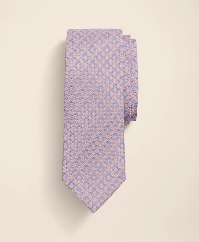 Silk Bit Link Motif Tie