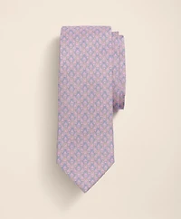 Silk Bit Link Motif Tie
