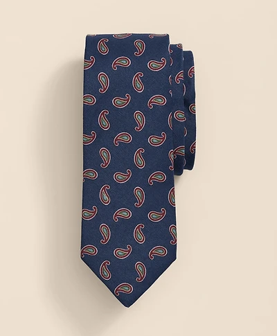 Linen-Silk Paisley Tie