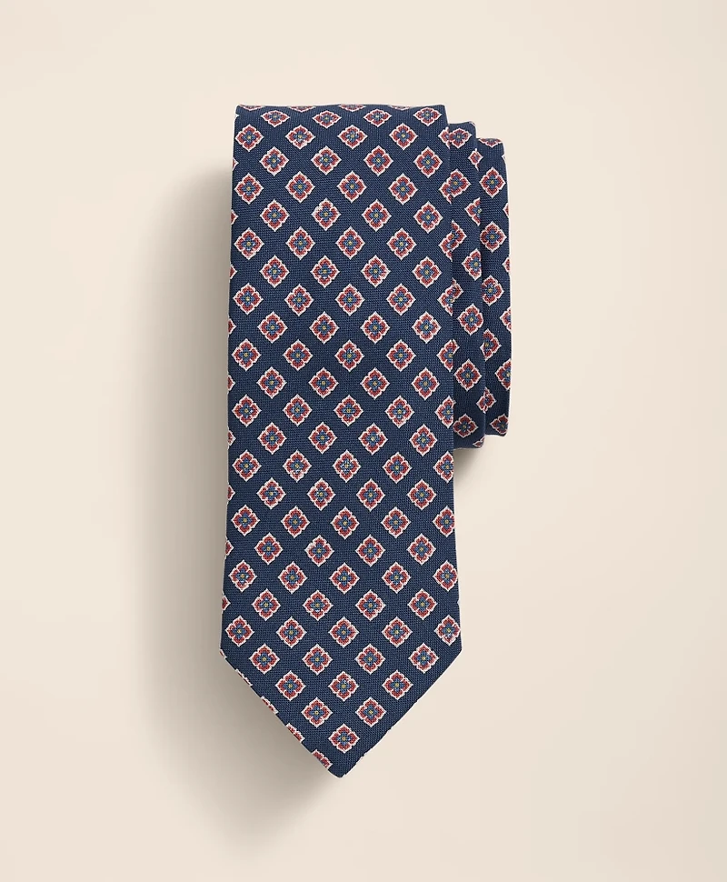 Silk-Cotton Floral Tie