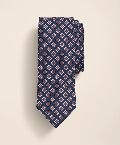 Silk-Cotton Floral Tie