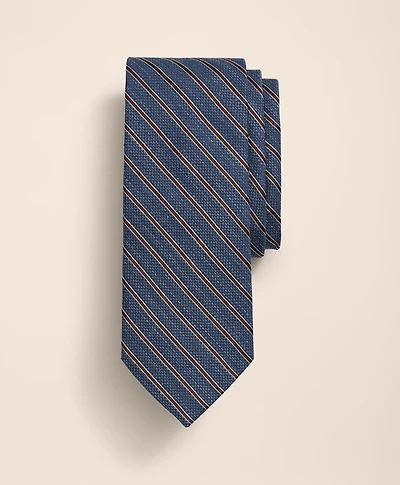 Silk-Linen Mini BB#2 Striped Tie