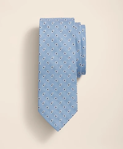 Silk-Linen Paisley Tie