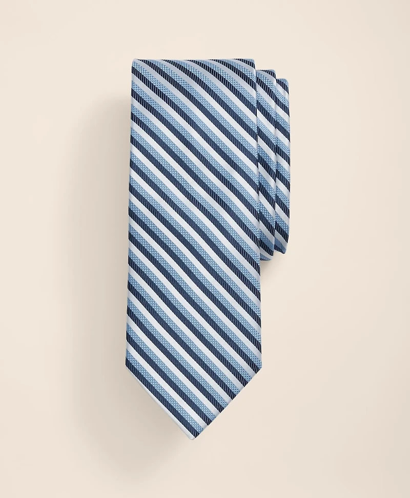 Silk Sidewheeler Striped Tie