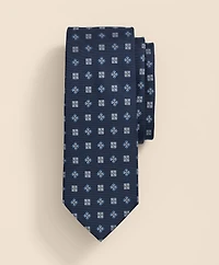 Silk Alternating Four-Petal Flower Tie