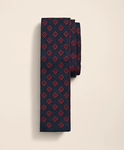 Silk Diamond Geo Knit Tie