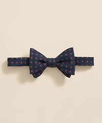 Floral Motif Silk Bow Tie