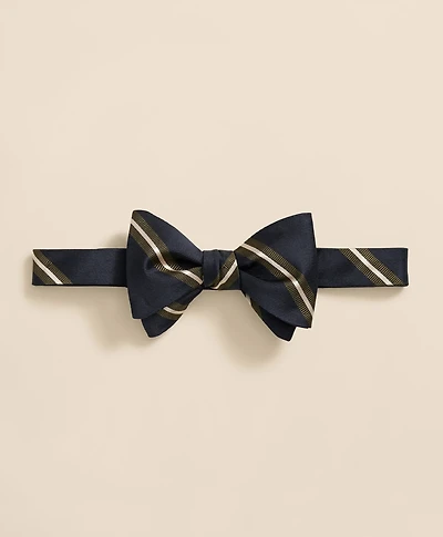 Rep Stripe Silk Bow Tie