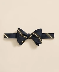 Rep Stripe Silk Bow Tie