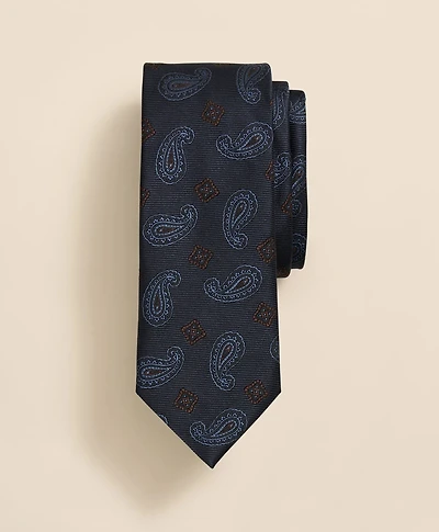 Silk Paisley & Square Tie