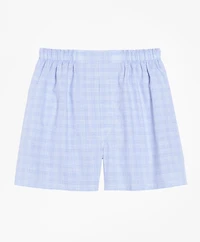 Cotton Broadcloth Glen Plaid Boxers