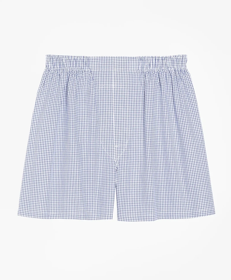Cotton Broadcloth Small Check Boxers