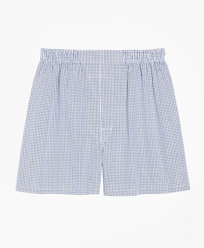 Cotton Broadcloth Small Check Boxers