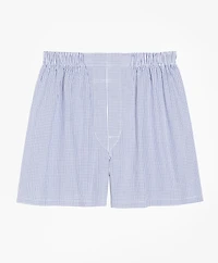 Cotton Broadcloth Small Check Boxers