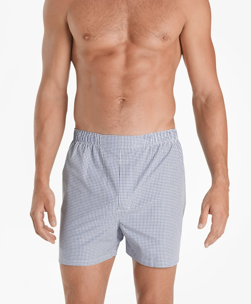 Cotton Broadcloth Small Check Boxers