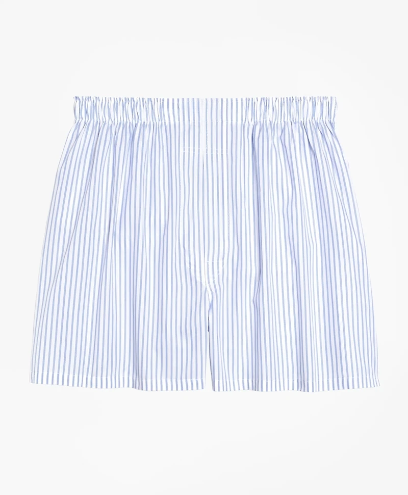 Cotton Broadcloth Ground Stripe Boxers