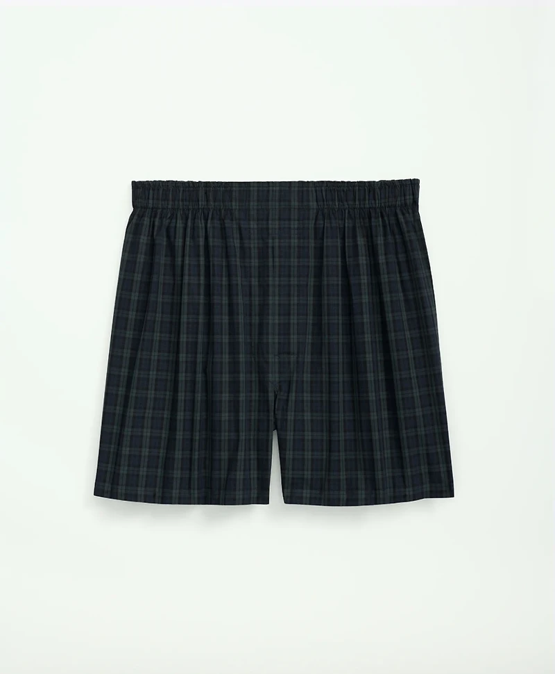Cotton Poplin Black Watch Tartan Boxers