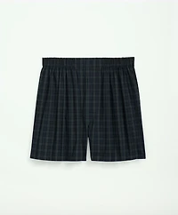Cotton Poplin Black Watch Tartan Boxers