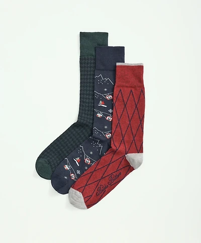 Stretch Cotton Holiday Novelty 3-Pack Gift Box