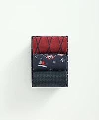 Stretch Cotton Holiday Novelty 3-Pack Gift Box