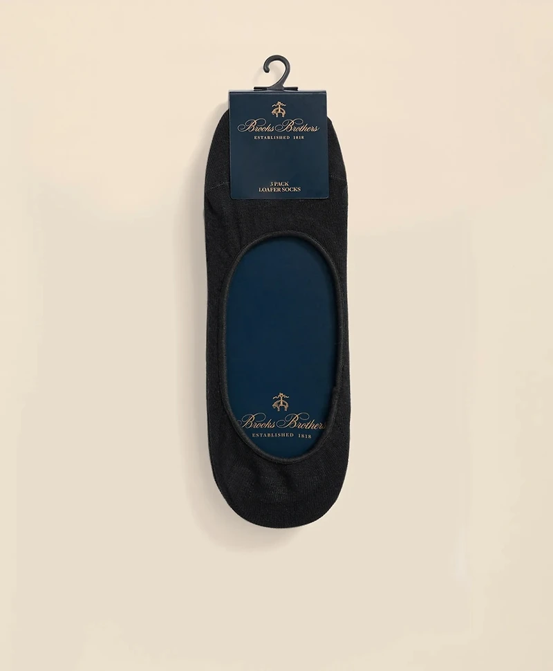 Cotton Blend 3-Pack Loafer Socks