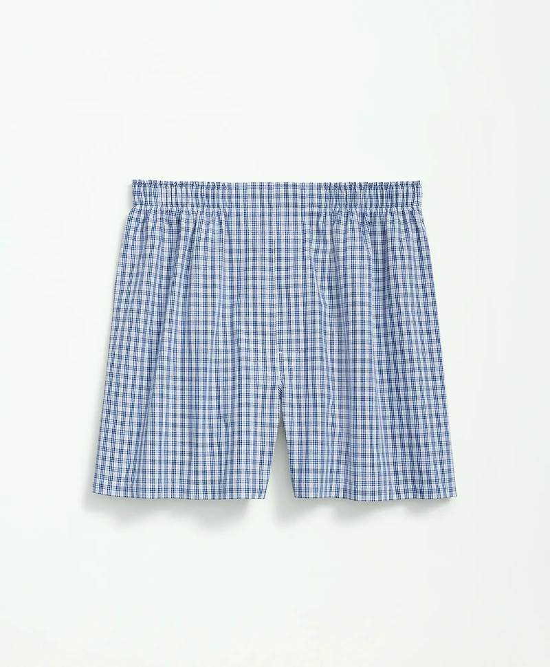 Cotton Broadcloth Mini Checked Boxers
