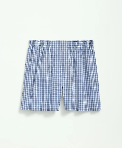 Cotton Broadcloth Mini Checked Boxers