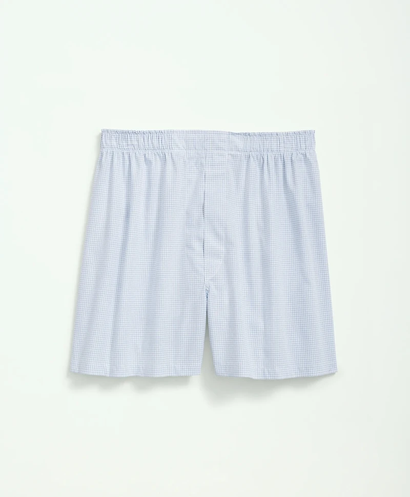 Cotton Broadcloth Double Checked Boxers