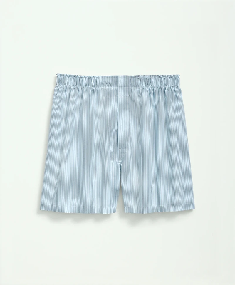 Cotton Broadcloth Fine Striped Boxers