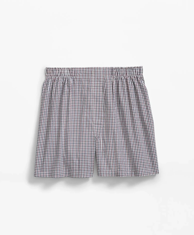 Cotton Broadcloth Tattersall Boxers