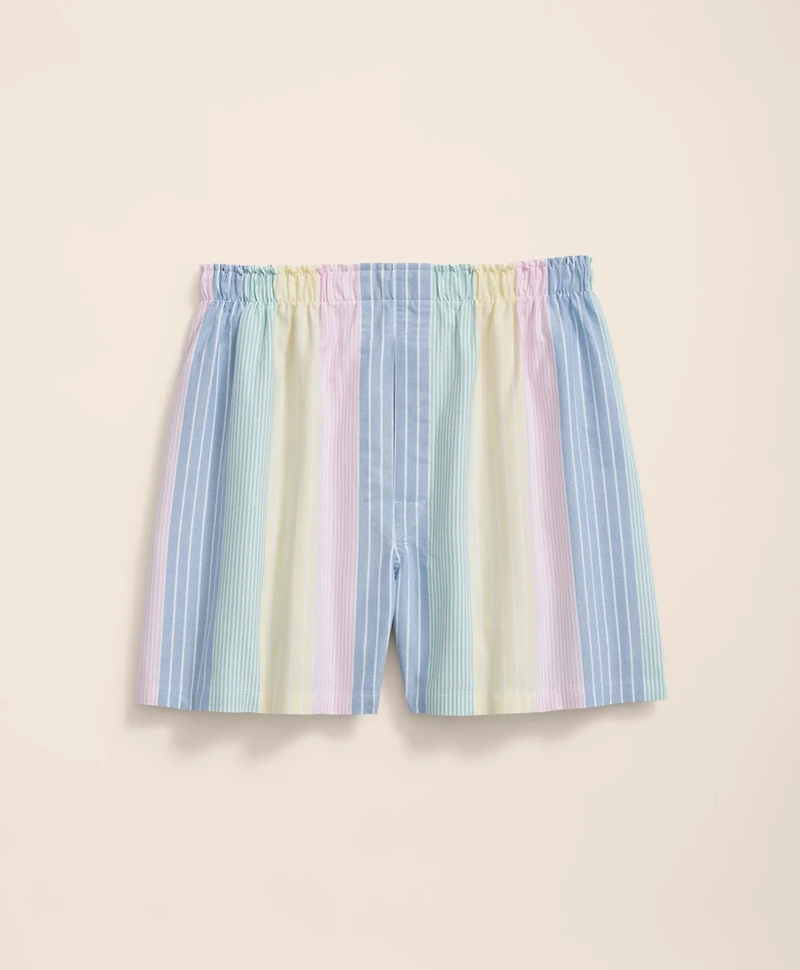 Cotton Broadcloth Multi-Archive Stripe Boxers