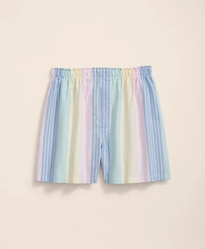 Cotton Broadcloth Multi-Archive Stripe Boxers