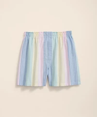 Cotton Broadcloth Multi-Archive Stripe Boxers