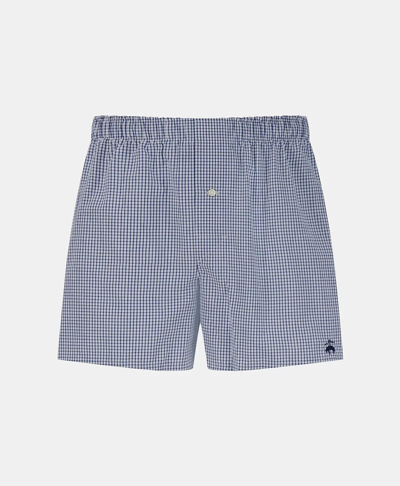 Slim Fit Cotton Broadcloth Check Boxers